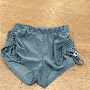 Five Dancewear high tied dance shorts blue size YXL